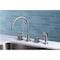 Kingston Brass KS8728CQL Widespread Kitchen Faucet, Brushed Nickel KS8728CQL - alternate 5